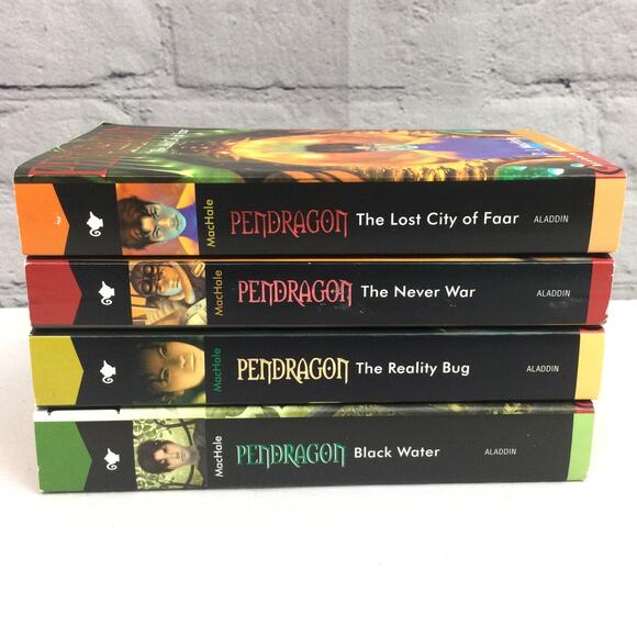 Pendragon Series By D.J. MacHale 2003 Four Book Bundle The Lost City of Faar - Picture 3 of 16